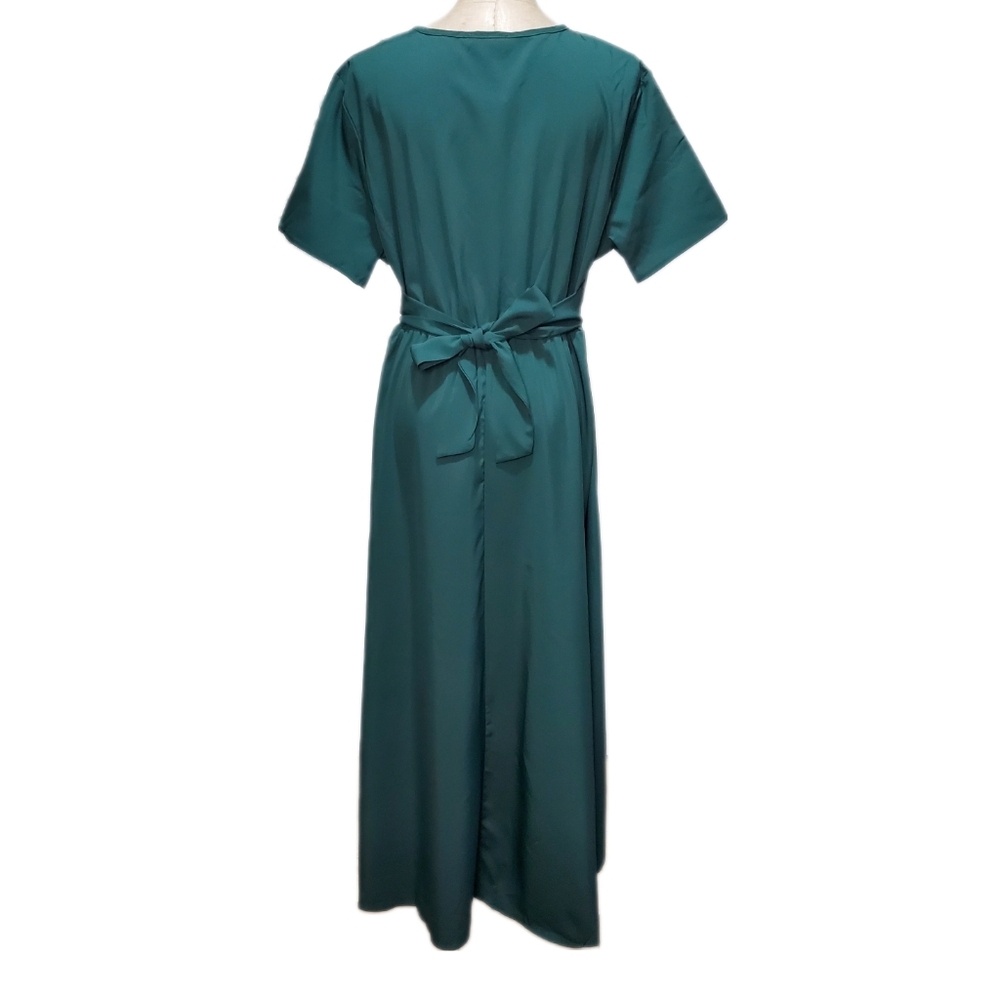 KOJOOIN Women's NWT Green Dress Sz L - Picture 3 of 5